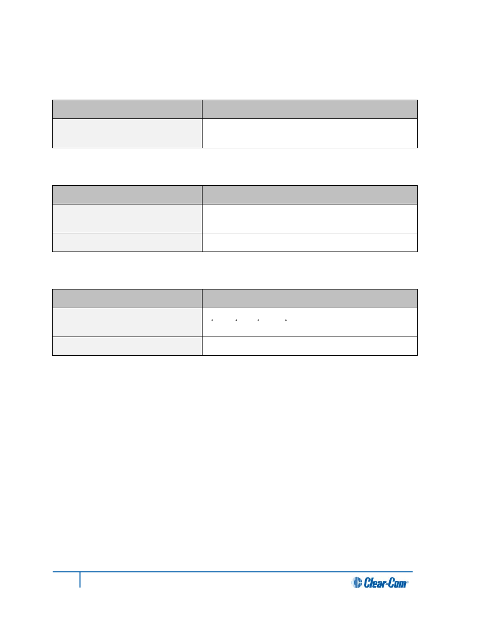 3 four-wire module: general, 1 connectors, 2 dimensions and weight | 3 environmental, Four-wire module: general, Connectors, Dimensions and weight, Environmental | Clear-Com HLI-FBS User Manual | Page 124 / 143