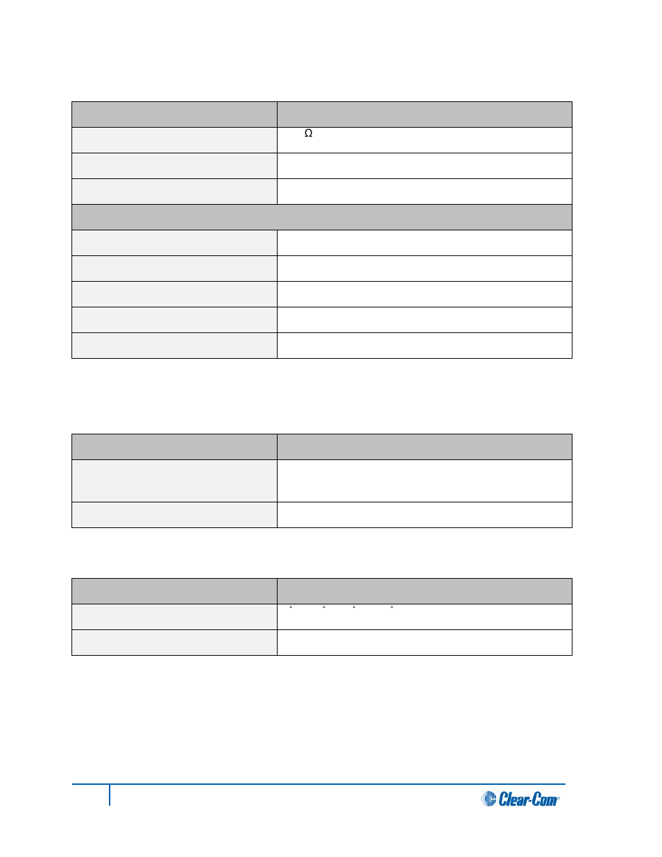 3 headphone amplifier, 4 power requirements, 5 environmental | Headphone amplifier, Power requirements, Environmental | Clear-Com HLI-FBS User Manual | Page 126 / 143