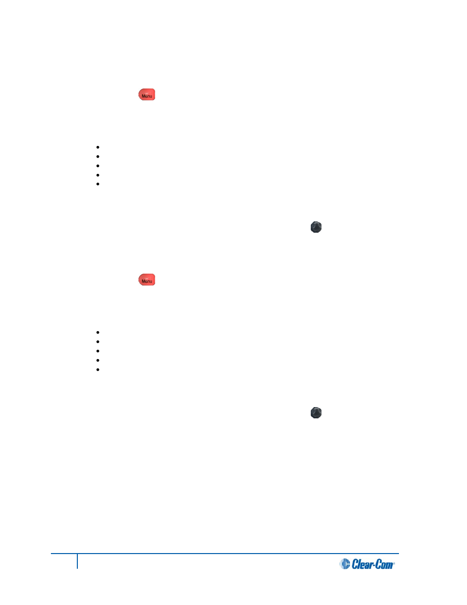 6 audio settings for the hot mic output, 7 audio settings for the front panel, Audio settings for the hot mic output | Audio settings for the front panel | Clear-Com HLI-FBS User Manual | Page 51 / 143