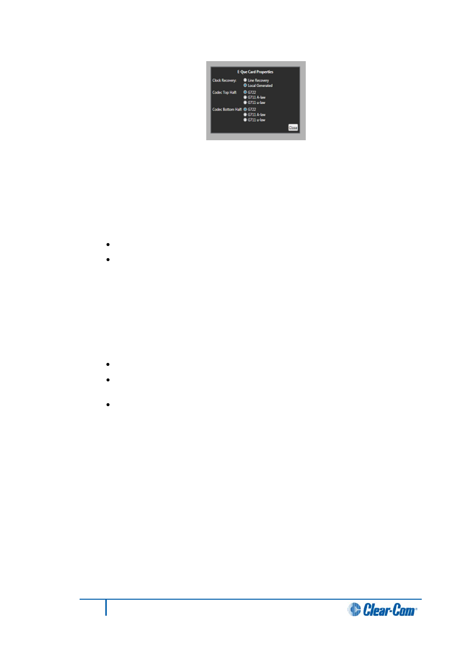 5 clock recovery, 6 codec, 32 e-que antenna | Clock recovery, Codec, E-que antenna | Clear-Com HX System Frames User Manual | Page 113 / 290