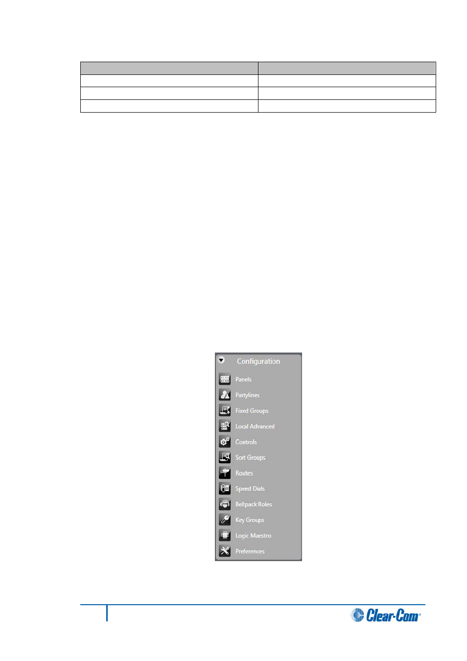 44 fixed groups, Fixed groups | Clear-Com HX System Frames User Manual | Page 130 / 290