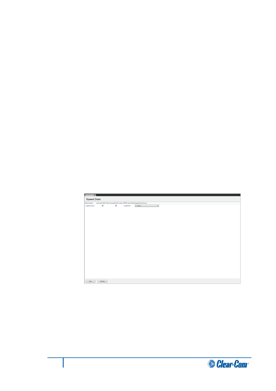 50 speed dials, 1 speed dial (dtmf sequences), 2 speed dial setup | Speed dials, Speed dial (dtmf sequences), Speed dial setup | Clear-Com HX System Frames User Manual | Page 148 / 290