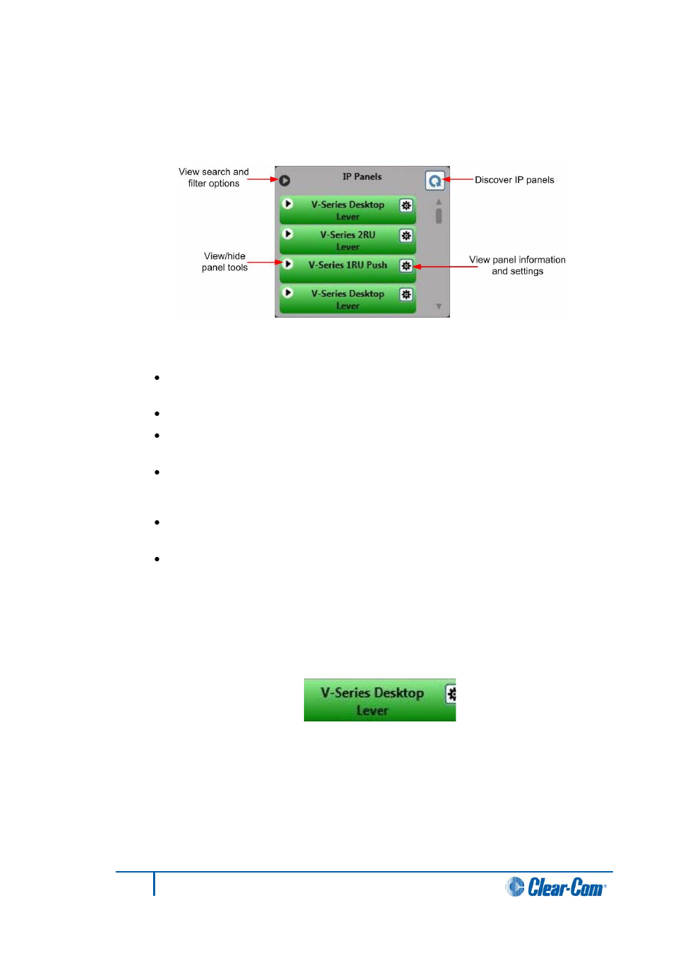 2 ip panels, Ip panels | Clear-Com HX System Frames User Manual | Page 168 / 290