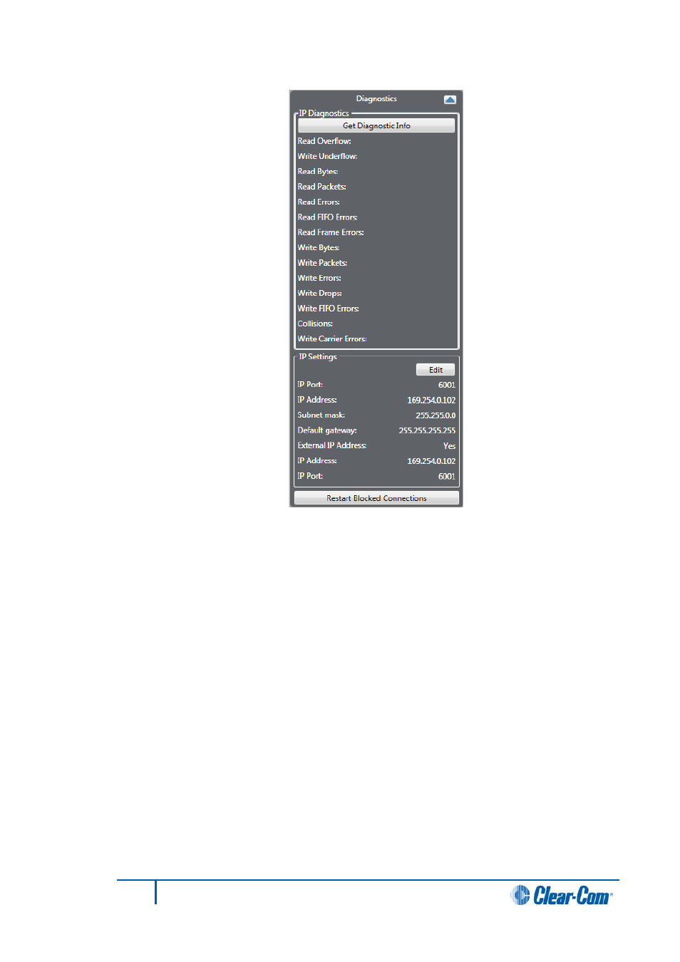 5 ivc-32 ip settings, Ivc-32 ip settings | Clear-Com HX System Frames User Manual | Page 173 / 290