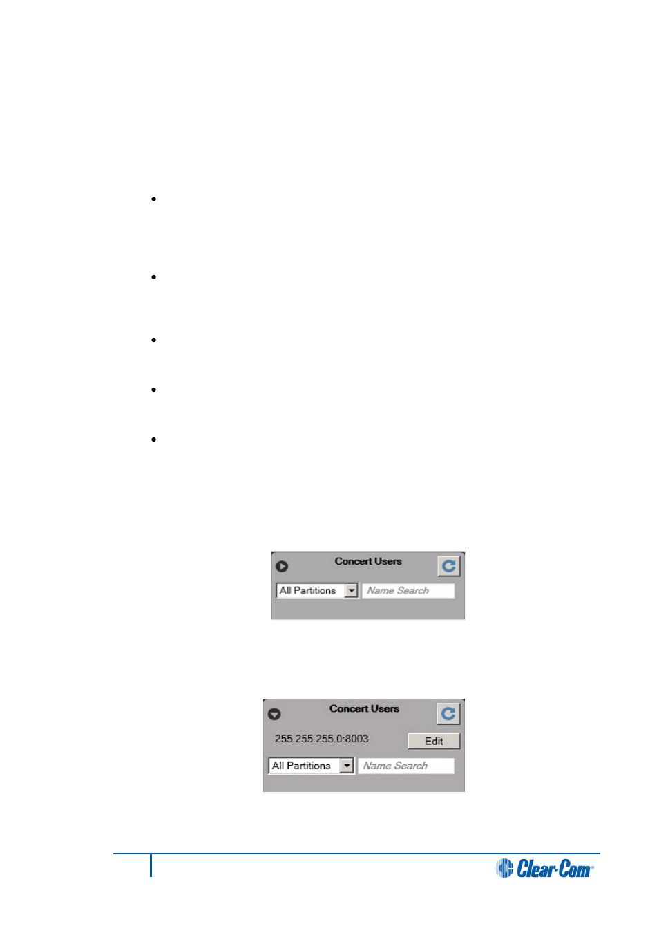 7 concert users, Concert users | Clear-Com HX System Frames User Manual | Page 177 / 290