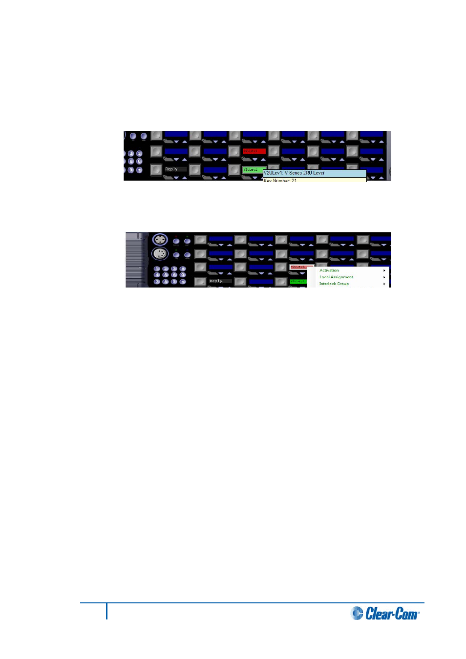 Local assignment, Interlock group | Clear-Com HX System Frames User Manual | Page 186 / 290