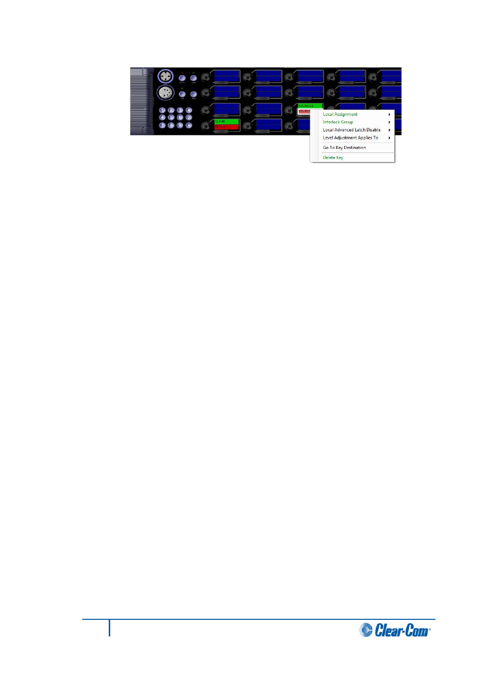 Local assignment, Interlock group | Clear-Com HX System Frames User Manual | Page 190 / 290