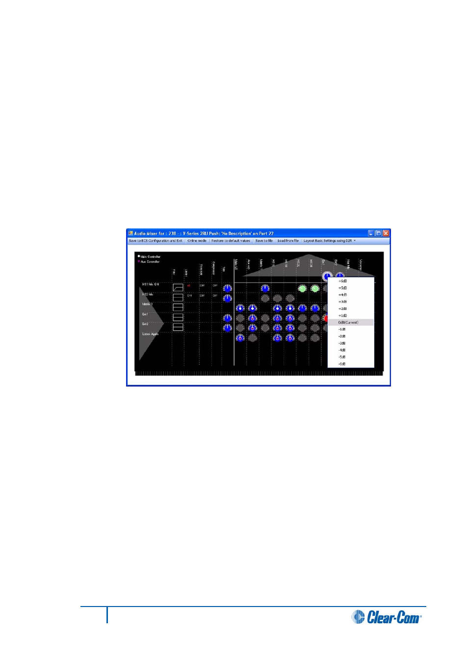 8 output area, Output area | Clear-Com HX System Frames User Manual | Page 232 / 290