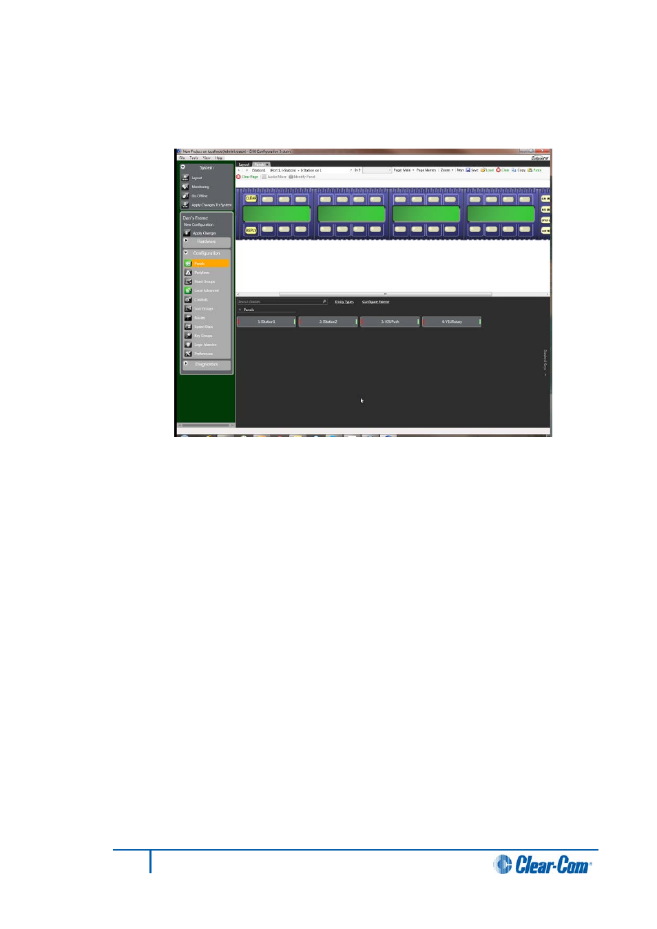 3 using online mode, Using online mode | Clear-Com HX System Frames User Manual | Page 236 / 290