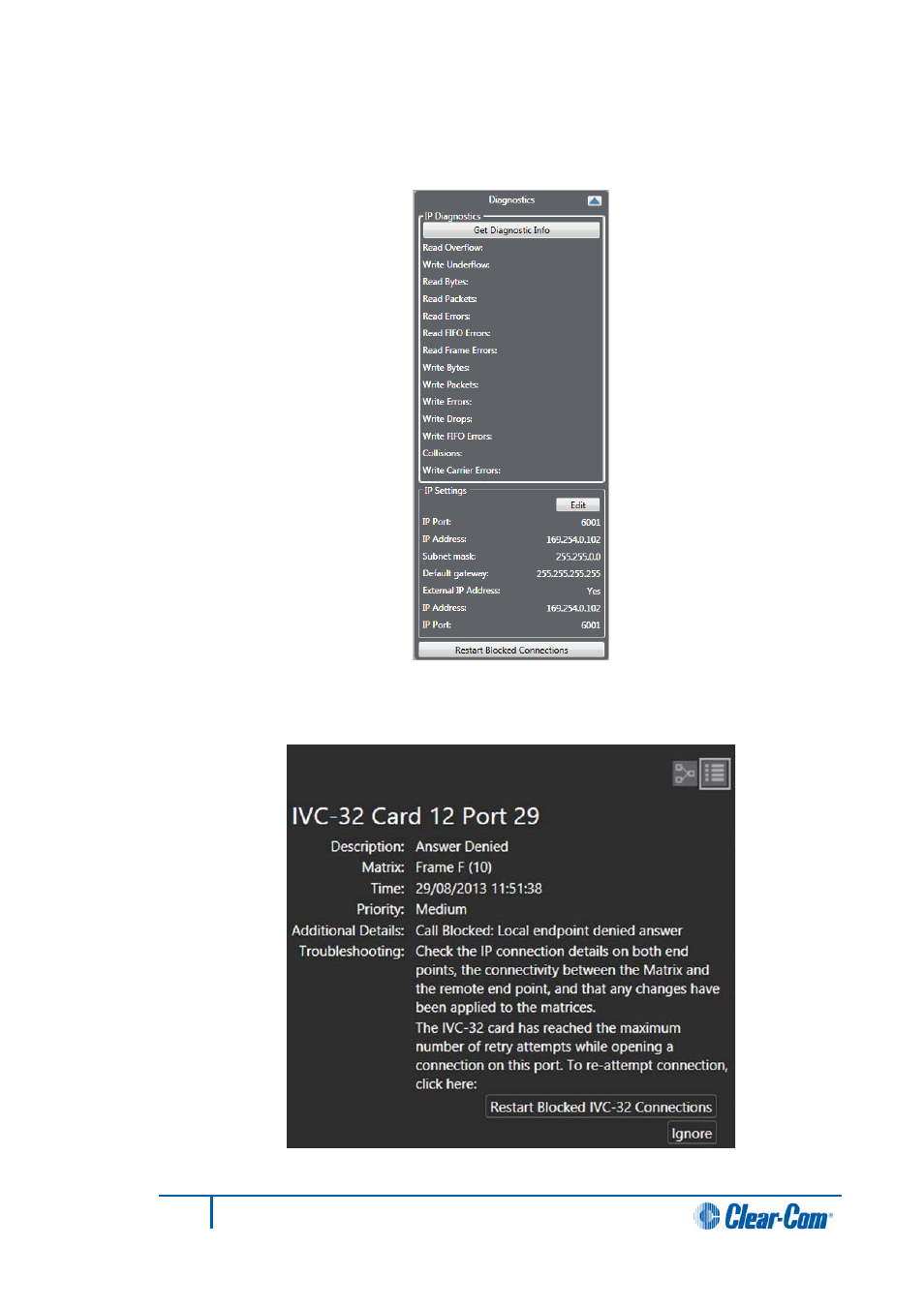 Clear-Com HX System Frames User Manual | Page 245 / 290