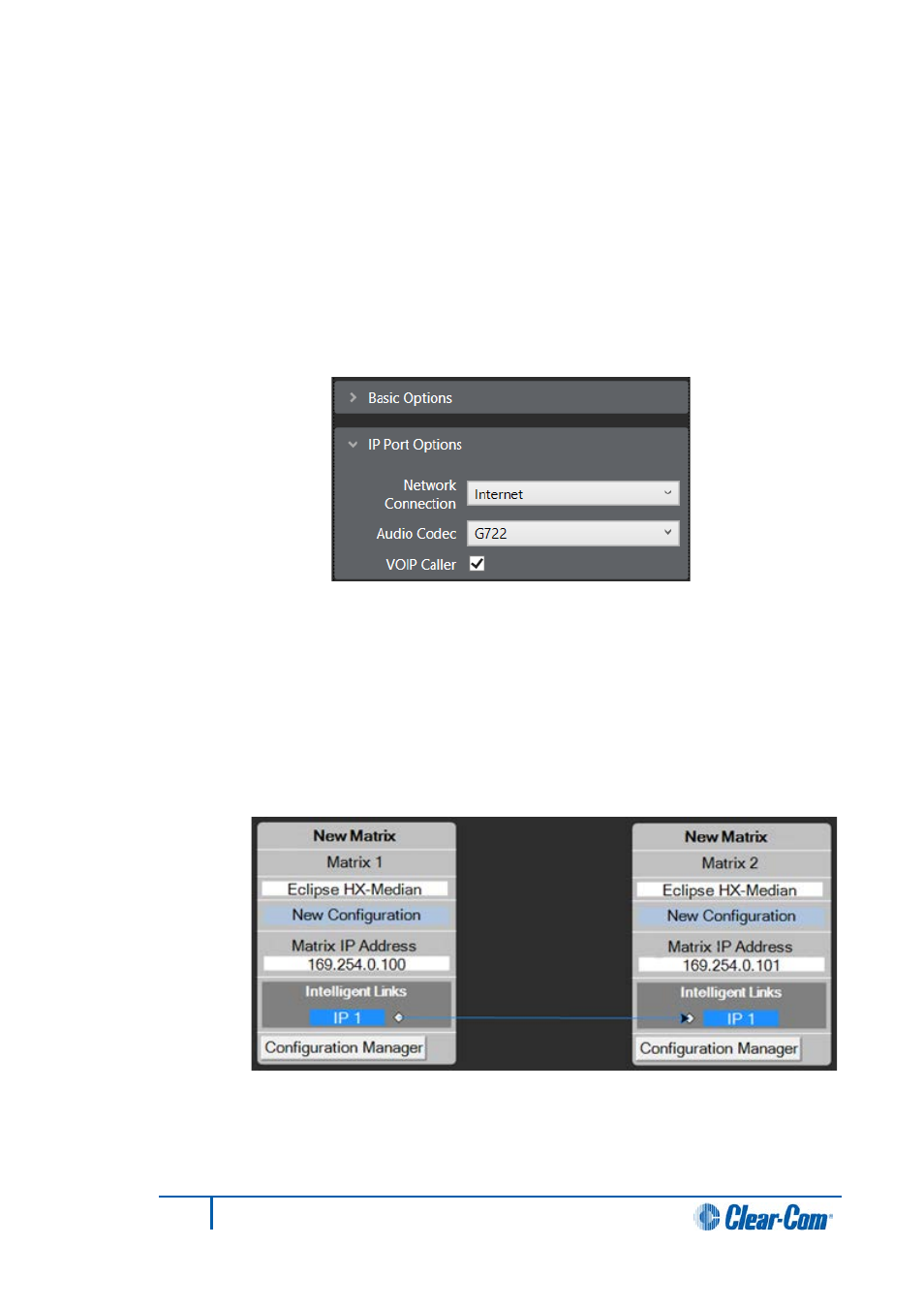 Configuring an ip trunk | Clear-Com HX System Frames User Manual | Page 247 / 290