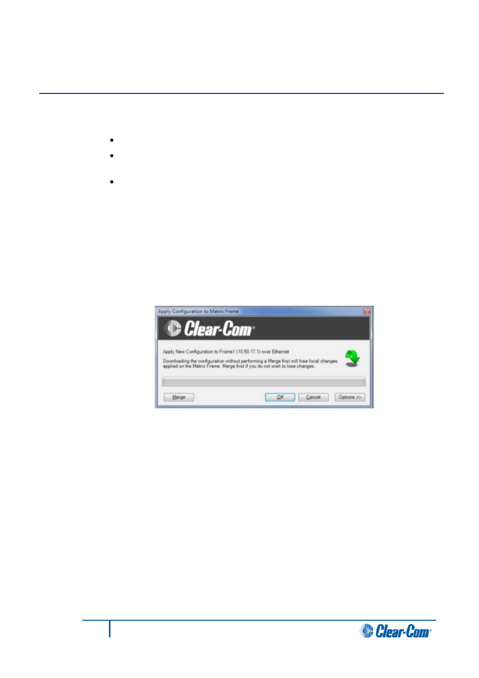12 eclipse hx downloads, 1 apply changes to matrix, Eclipse hx downloads | Apply changes to matrix | Clear-Com HX System Frames User Manual | Page 262 / 290