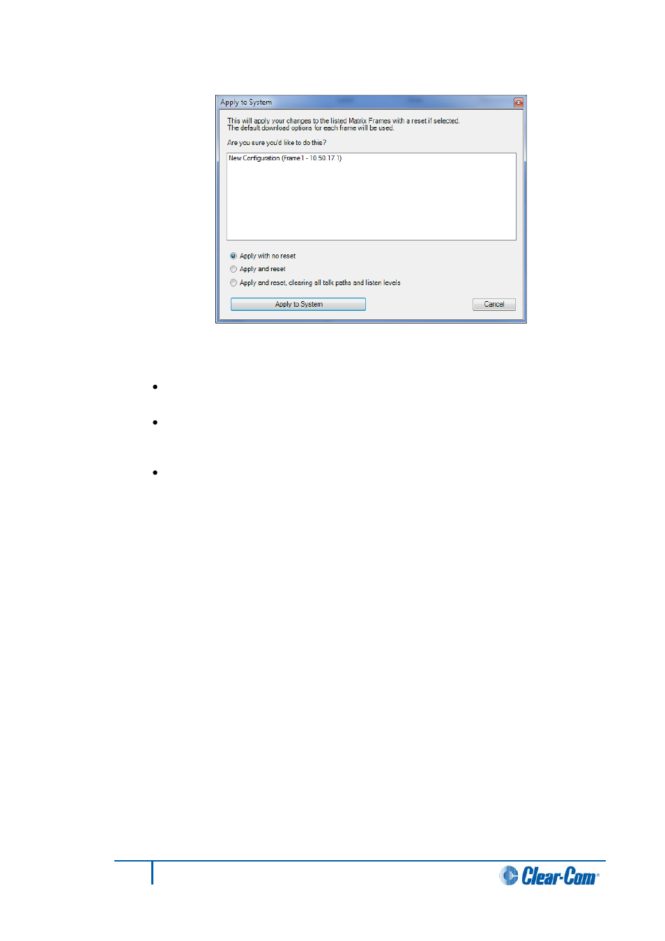 Clear-Com HX System Frames User Manual | Page 265 / 290