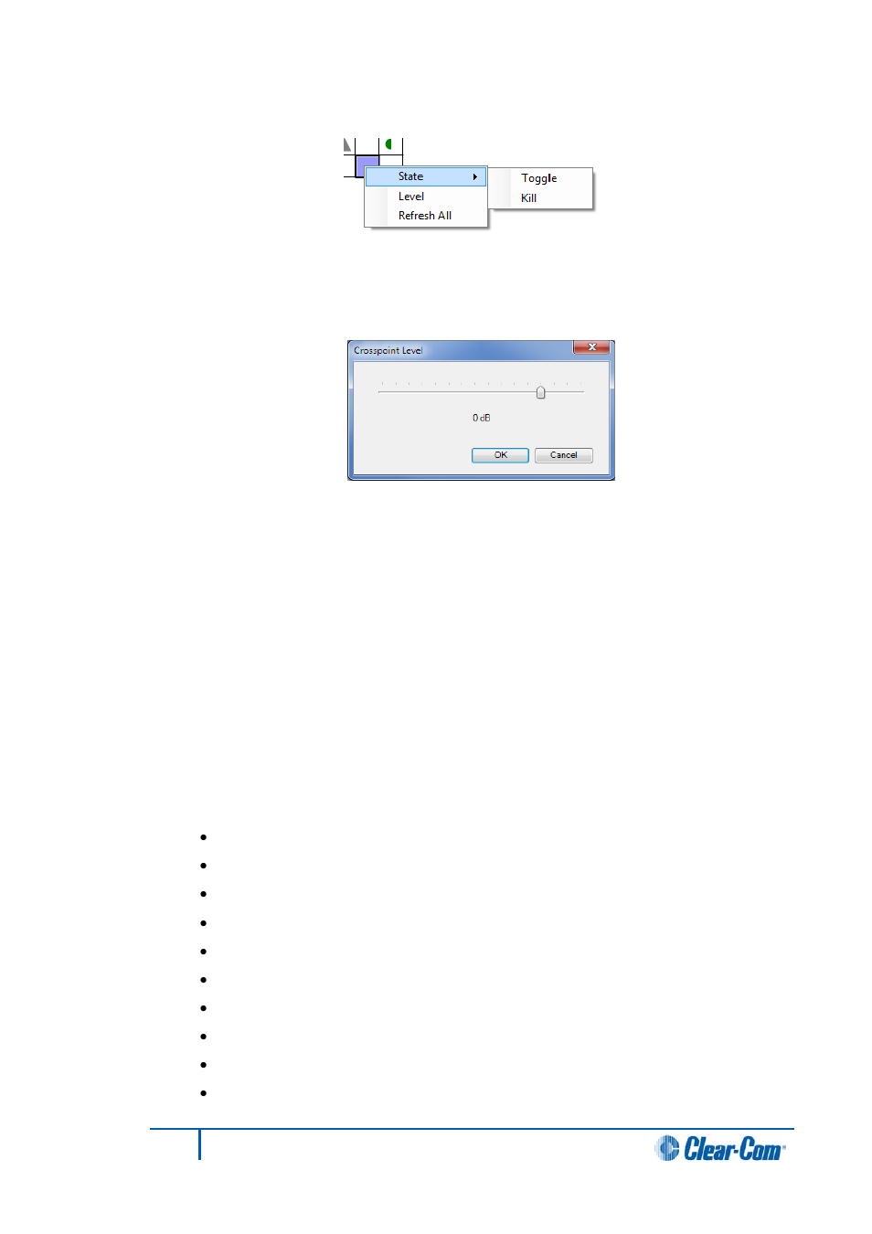 1 crosspoint settings and averaging, Crosspoint settings and averaging | Clear-Com HX System Frames User Manual | Page 269 / 290