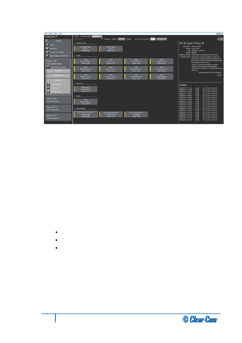 3 resource chart, Resource chart | Clear-Com HX System Frames User Manual | Page 277 / 290