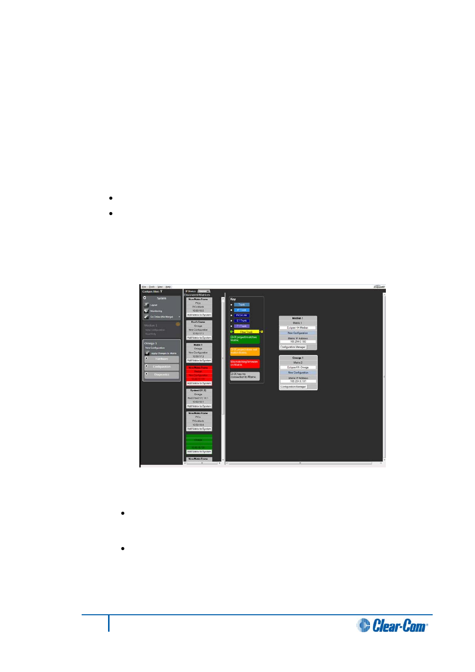 2 adding a discovered matrix, Adding a discovered matrix | Clear-Com HX System Frames User Manual | Page 43 / 290