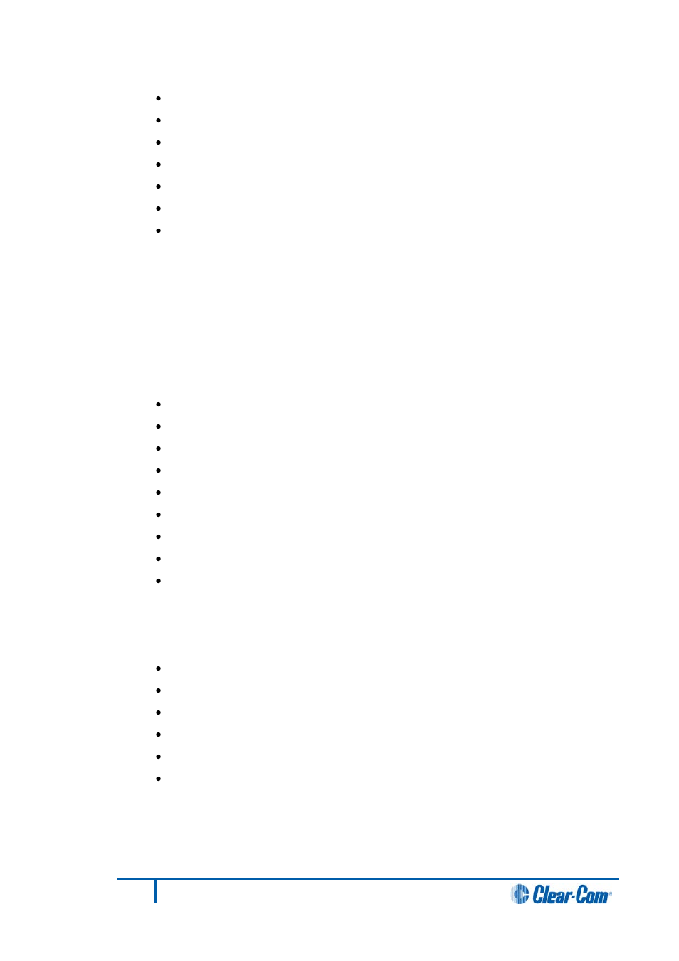 Local-admin access level, User access level | Clear-Com HX System Frames User Manual | Page 65 / 290