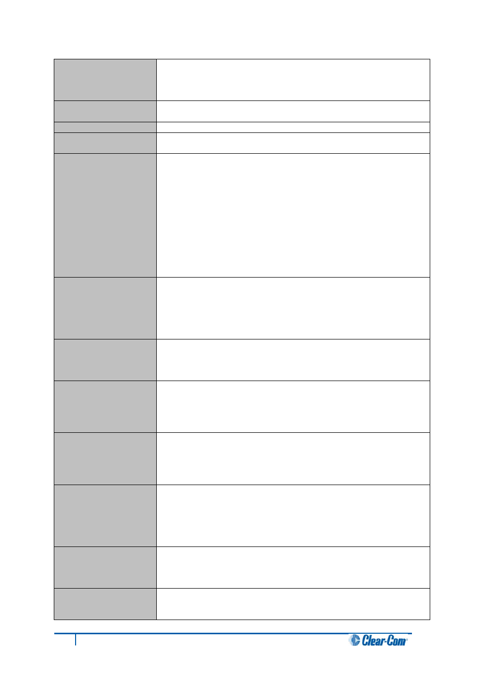 Clear-Com HX System Frames User Manual | Page 85 / 86