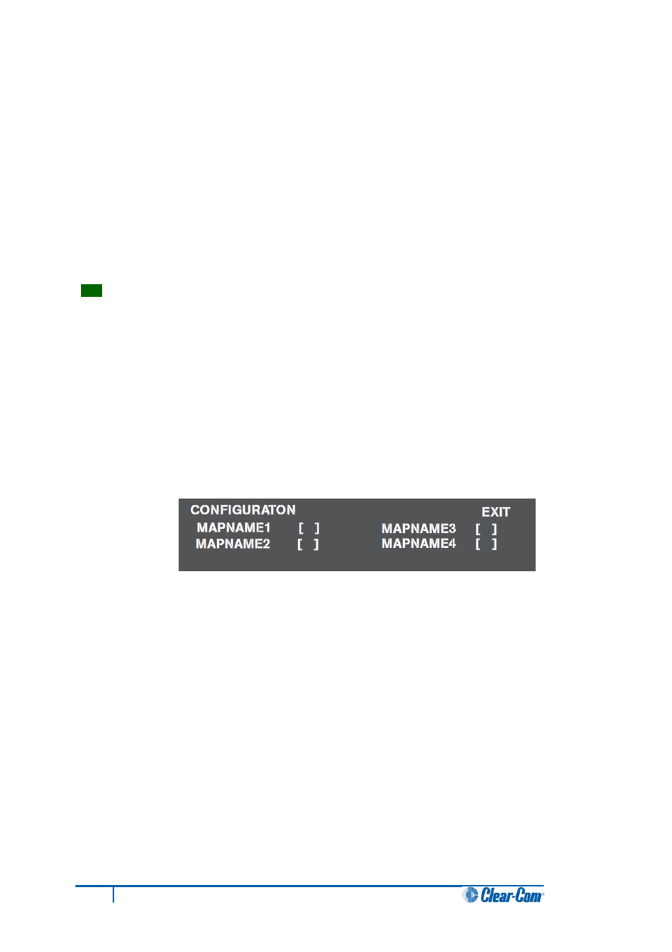 5 selecting and activating a configuration map, Selecting and activating a configuration map | Clear-Com HX System Frames User Manual | Page 52 / 70