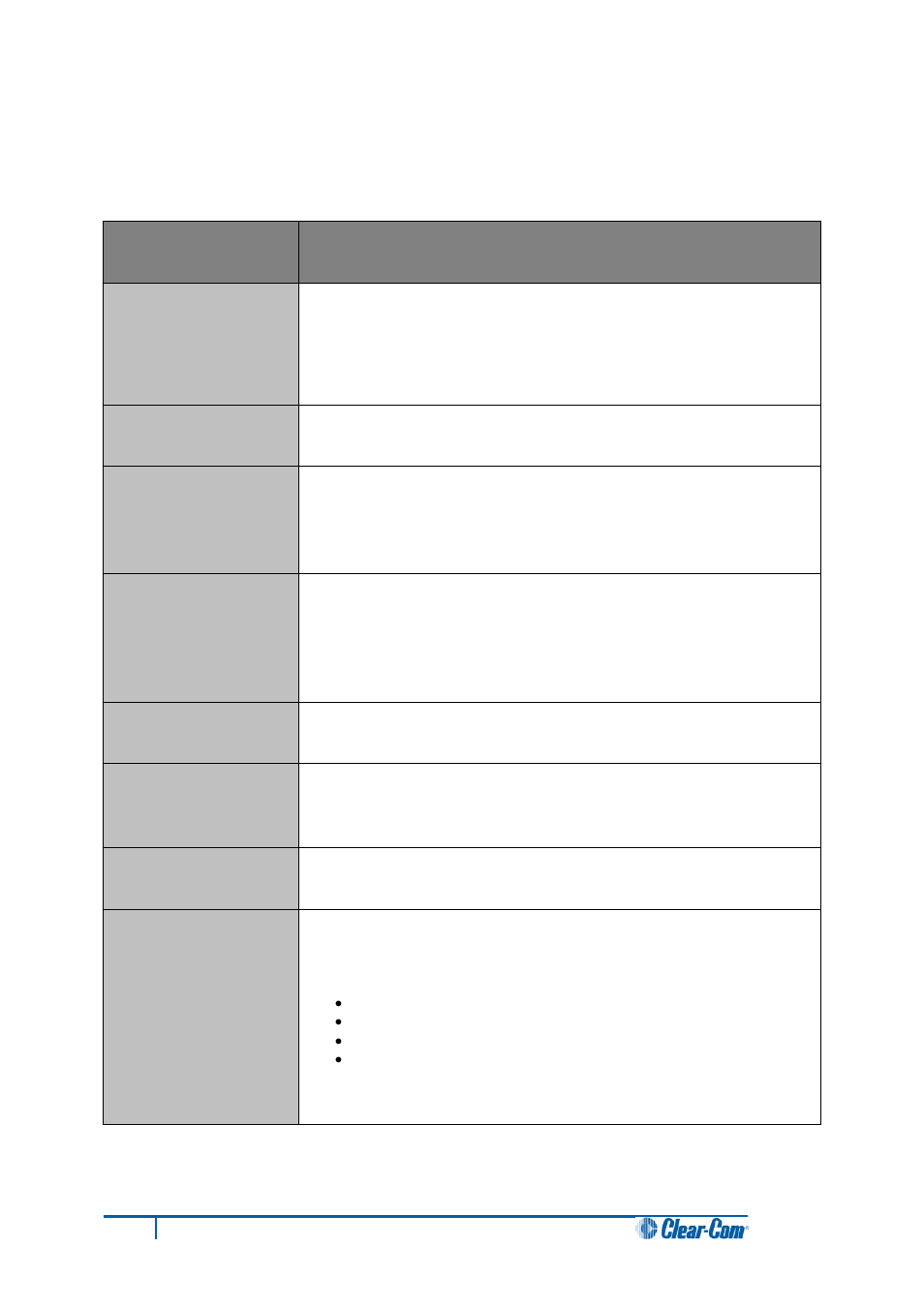 9 glossary, Glossary | Clear-Com HX System Frames User Manual | Page 67 / 70