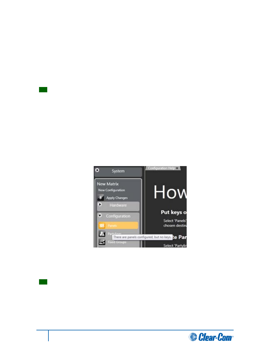 2 applying a configuration, 3 configuring functionality, 7 document reference | Clear-Com HX System Frames User Manual | Page 4 / 4