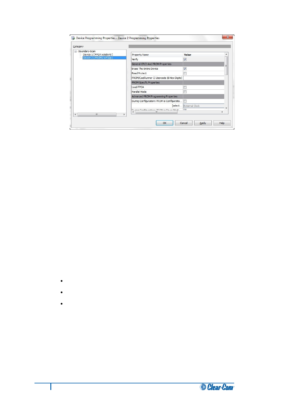 5 upgrading the e-que card (mk1) boot rom, Upgrading the e-que card (mk1) boot rom, Ee 9.5 upgrading the e-que card (mk1) | Boot rom ) | Clear-Com HX System Frames User Manual | Page 107 / 186