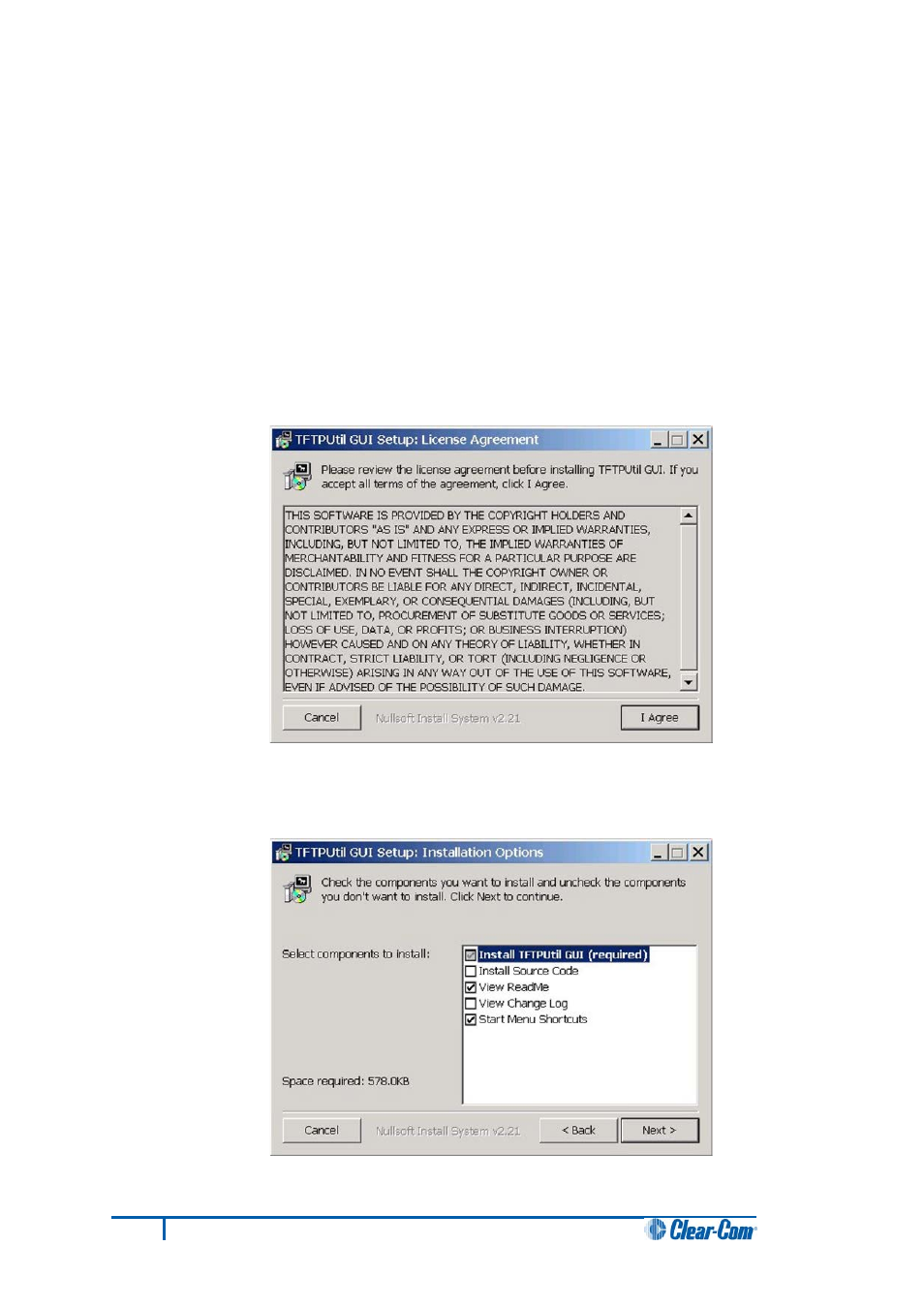 Appendix f: tftputil, Appendix e, Tftputil | Clear-Com HX System Frames User Manual | Page 172 / 186