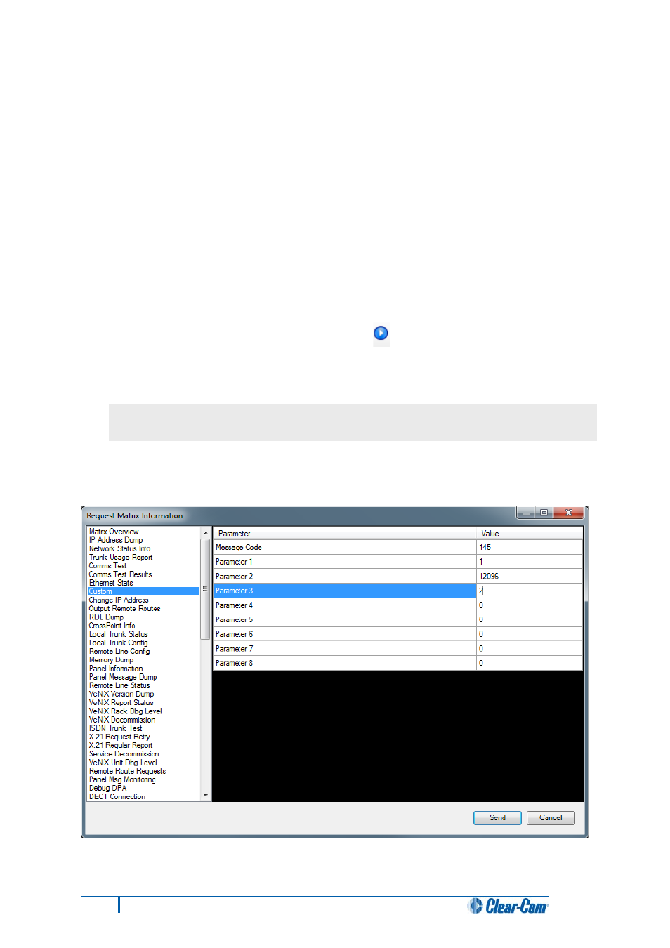 5 setting the matrix type, Setting the matrix type, Setting the matrix | Type | Clear-Com HX System Frames User Manual | Page 39 / 186