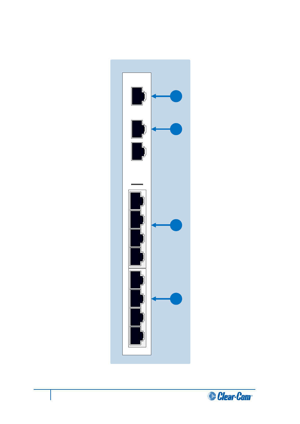 2 ivc-32 rear panel connectors, Ivc-32 rear panel connectors | Clear-Com HX System Frames User Manual | Page 111 / 143