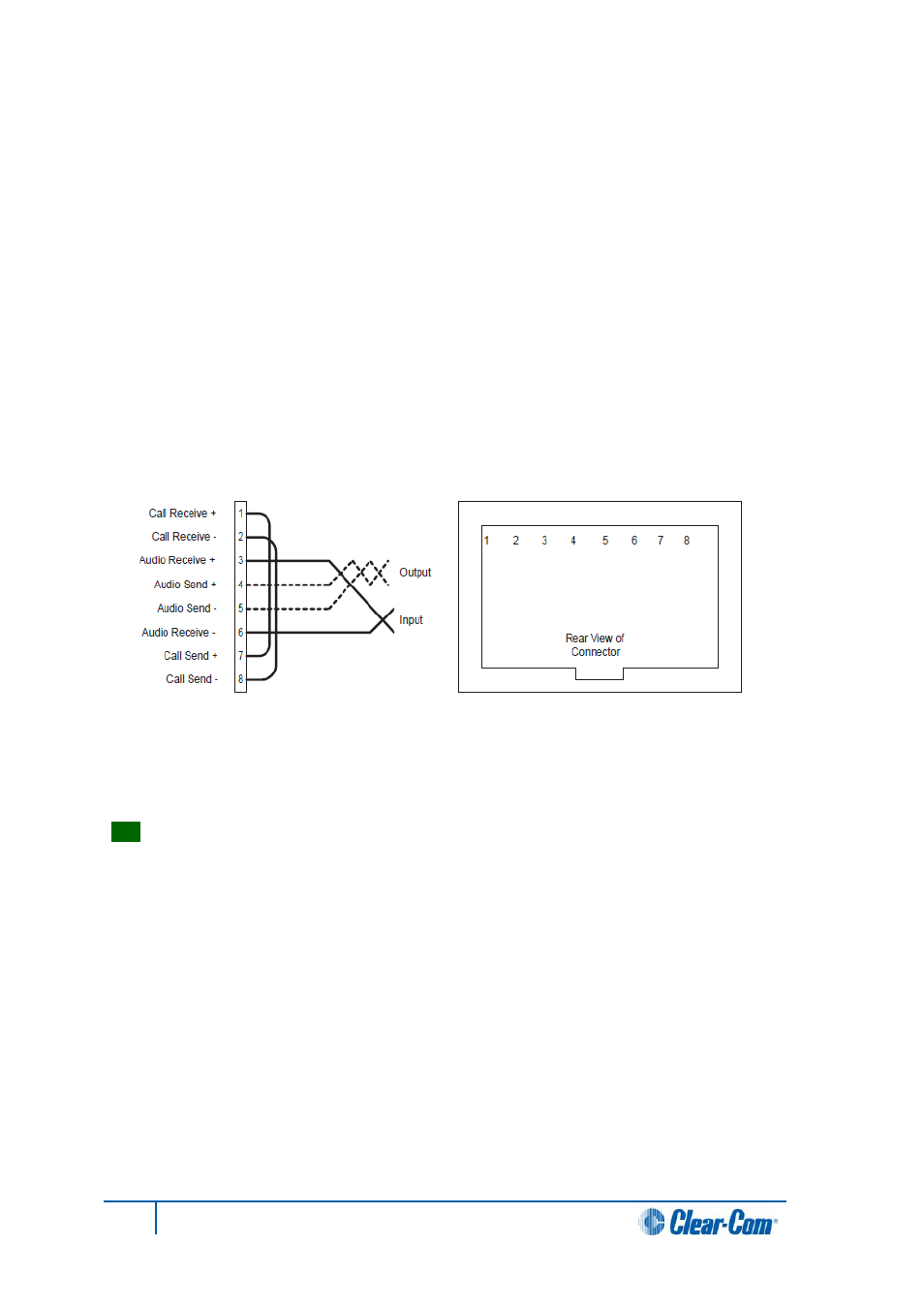 5 wiring audio devices to the matrix, Clear-com recommends the use of shielded cable, Wiring audio devices to the matrix | Clear-Com HX System Frames User Manual | Page 39 / 143