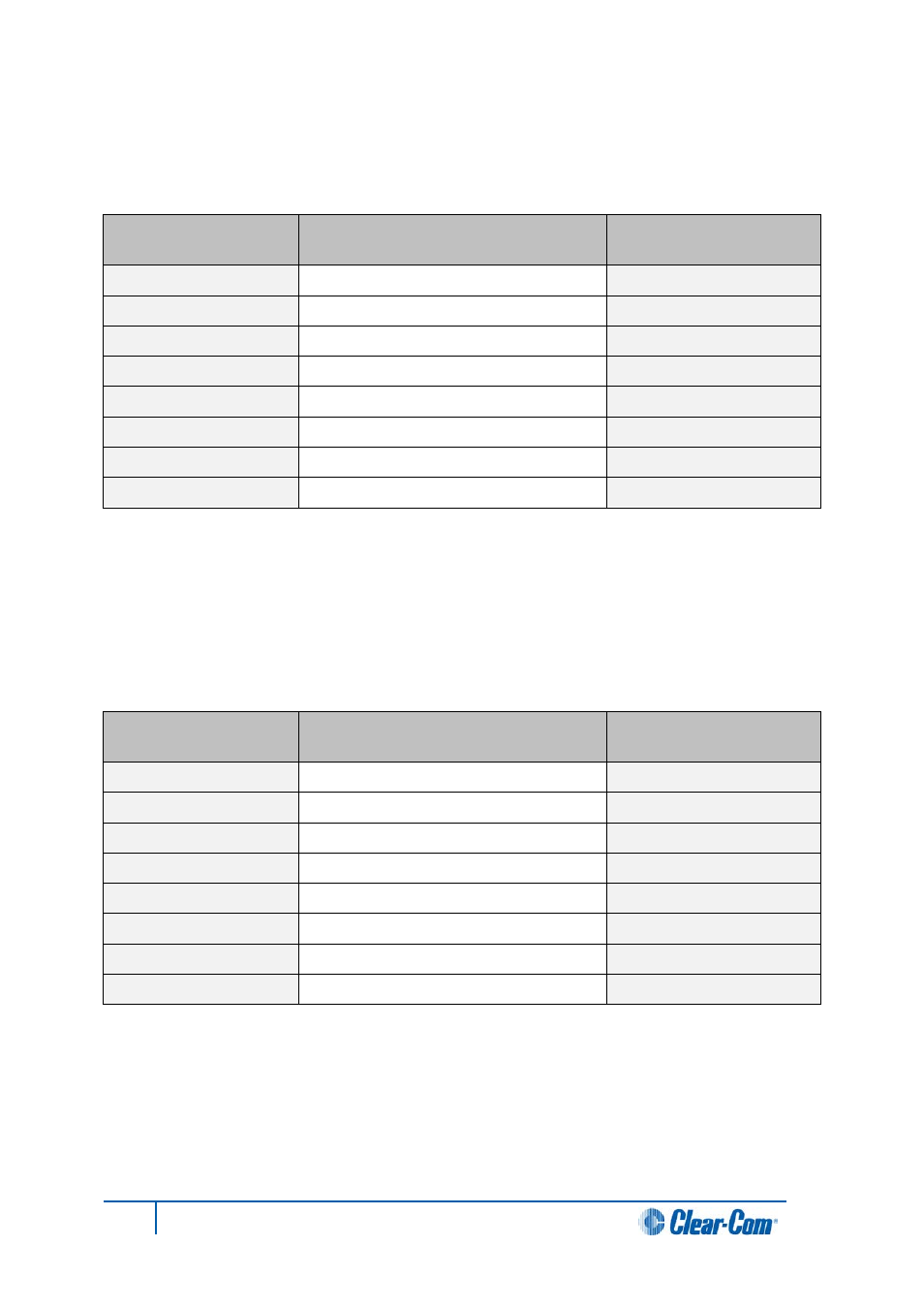 E1/t1 matrix to matrix straight cable connections | Clear-Com HX System Frames User Manual | Page 52 / 143