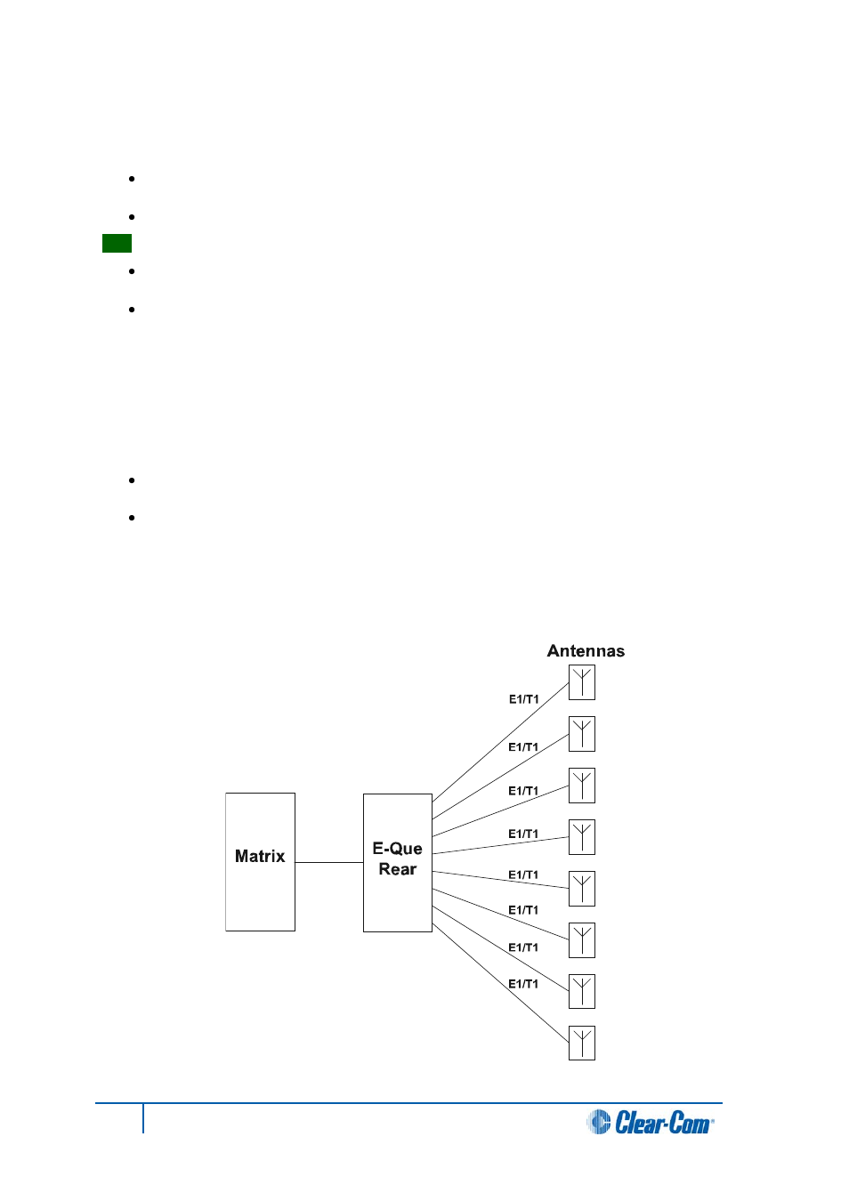 3 e-que interface card applications, 1 freespeak/cellcom application, E-que interface card applications | Freespeak/cellcom application | Clear-Com HX System Frames User Manual | Page 99 / 143