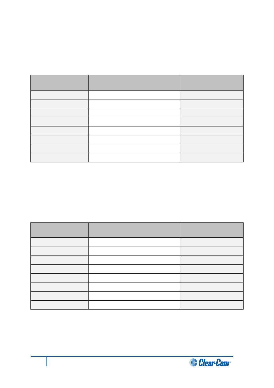 E1/t1 matrix to matrix straight cable connections | Clear-Com HX System Frames User Manual | Page 52 / 145