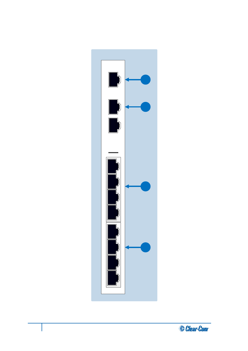 2 ivc-32 rear panel connectors, Ivc-32 rear panel connectors | Clear-Com HX System Frames User Manual | Page 113 / 145