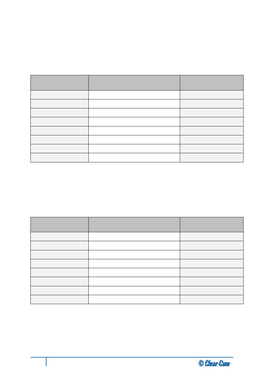 E1/t1 matrix to matrix straight cable connections | Clear-Com HX System Frames User Manual | Page 50 / 145