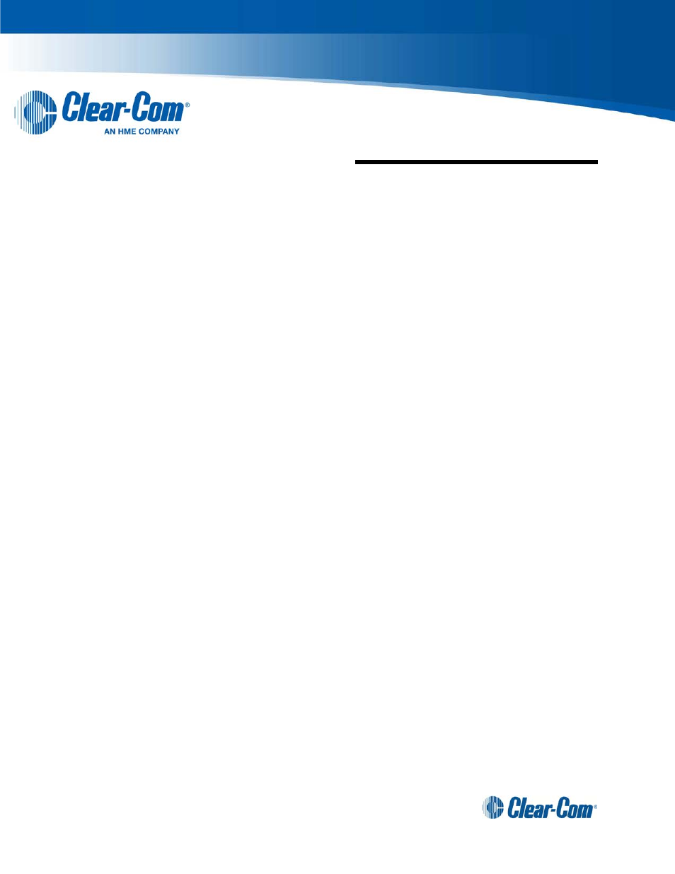 Clear-Com V12PDDXY User Manual | 16 pages