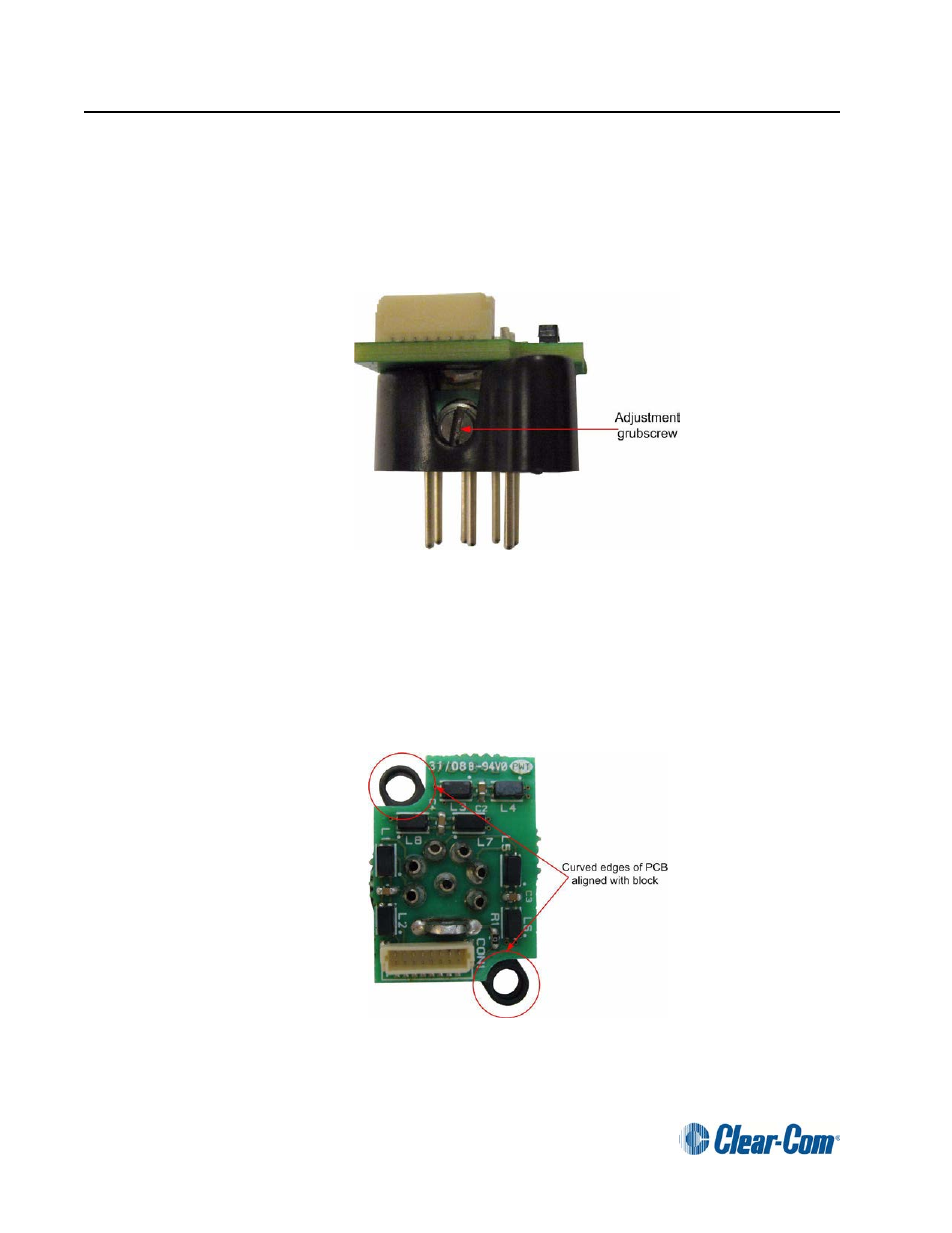 V-series xlr-7m option, Appendix a headset connector assembly adjustment | Clear-Com V12PDDXY User Manual | Page 16 / 16