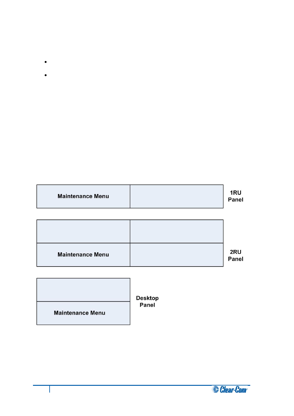 2 navigating the llm menu, 1 use of displays, Navigating the llm menu | Use of displays | Clear-Com V12PDDXY User Manual | Page 161 / 187