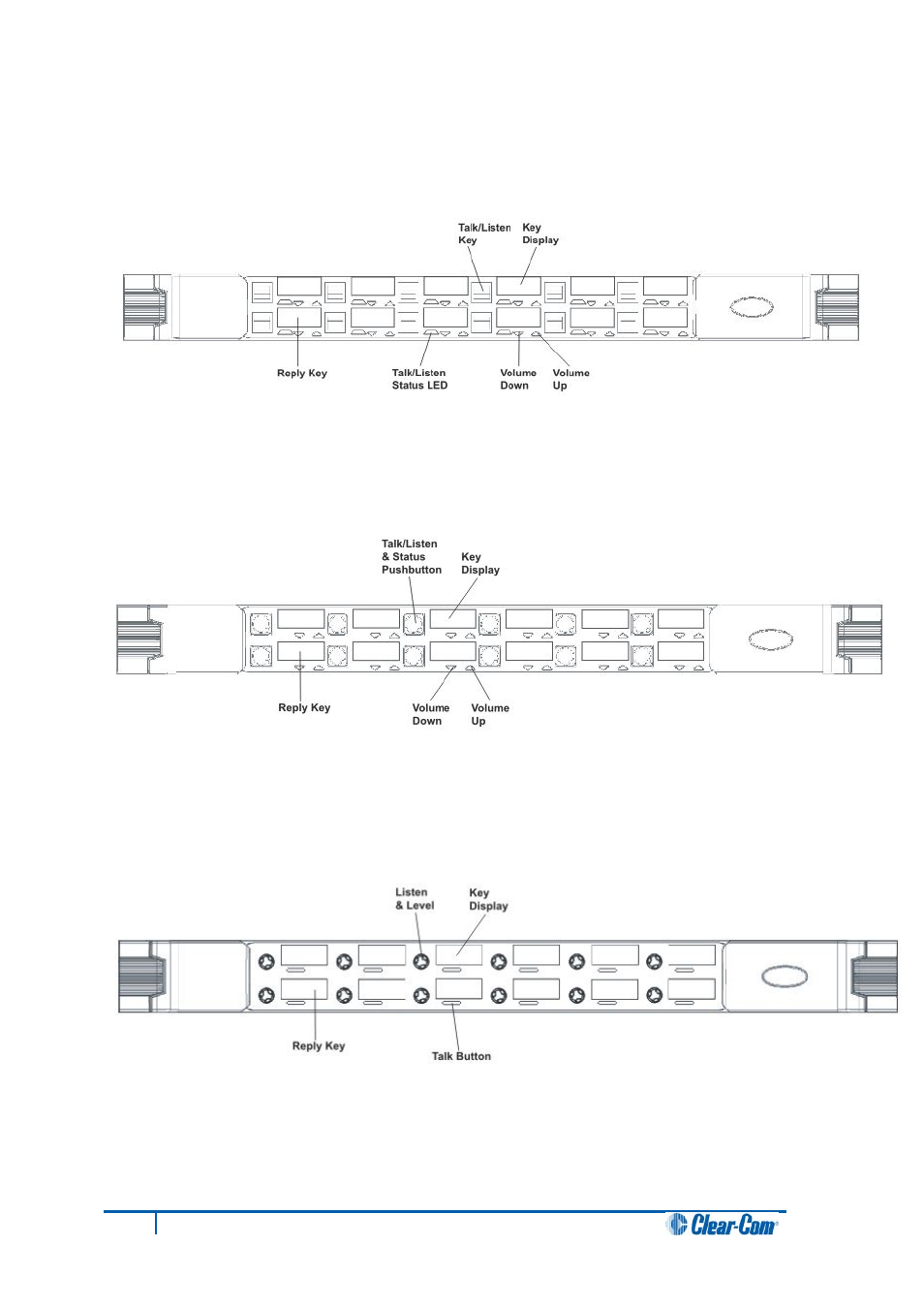 7 v12lde, 8 v12pde, 9 v12rde | V12lde, V12pde, V12rde | Clear-Com V12PDDXY User Manual | Page 17 / 187