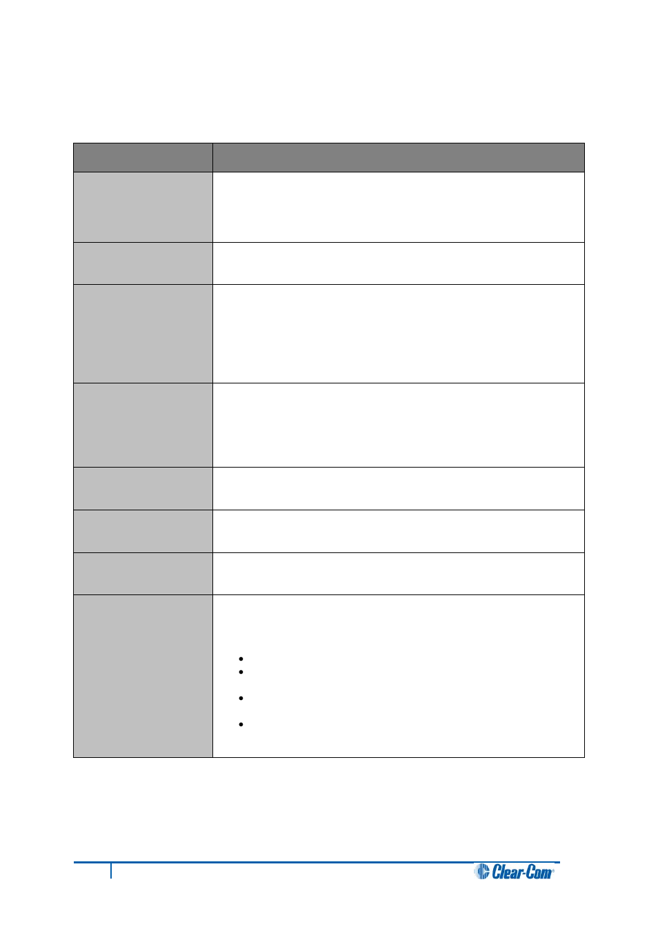 10 glossary, Glossary | Clear-Com V12PDDXY User Manual | Page 183 / 187