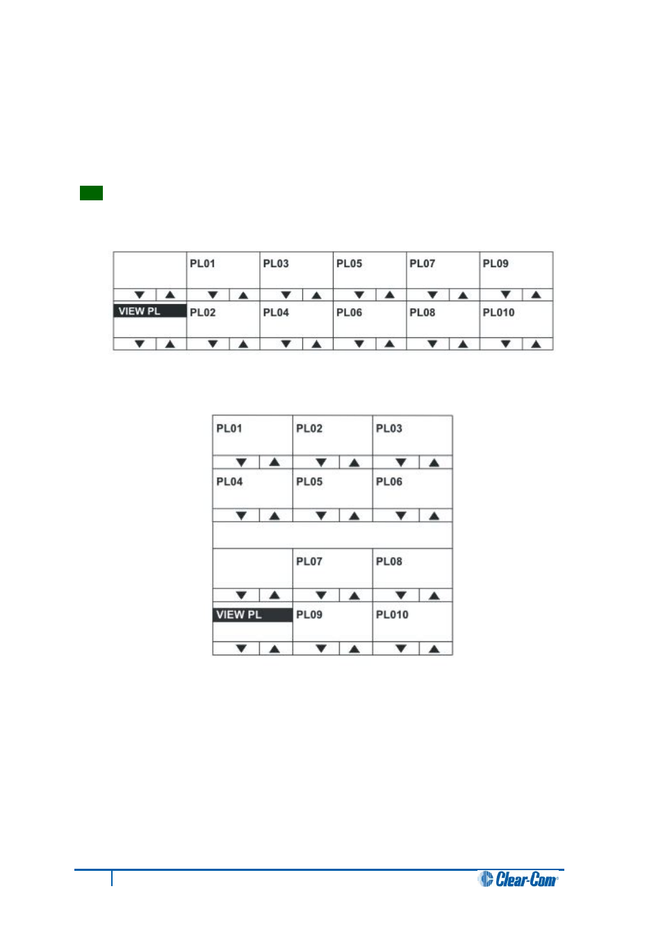 2 party line menu, Party line menu | Clear-Com V12PDDXY User Manual | Page 50 / 187