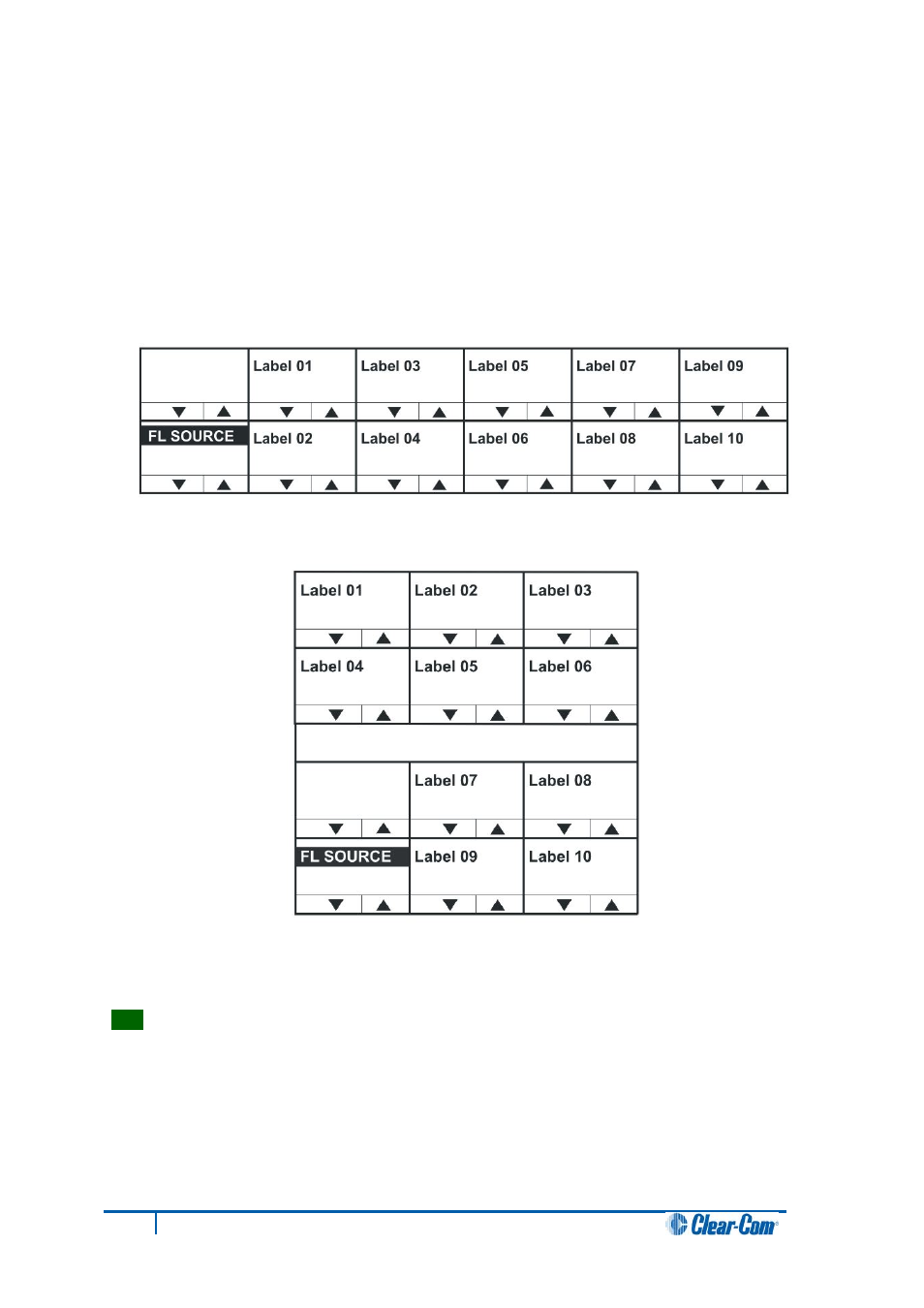 6 fl source menu, Fl source menu | Clear-Com V12PDDXY User Manual | Page 55 / 187