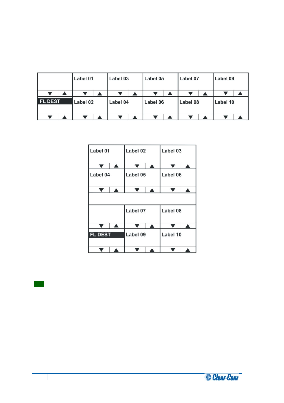 7 fl dest menu, Fl dest menu | Clear-Com V12PDDXY User Manual | Page 56 / 187