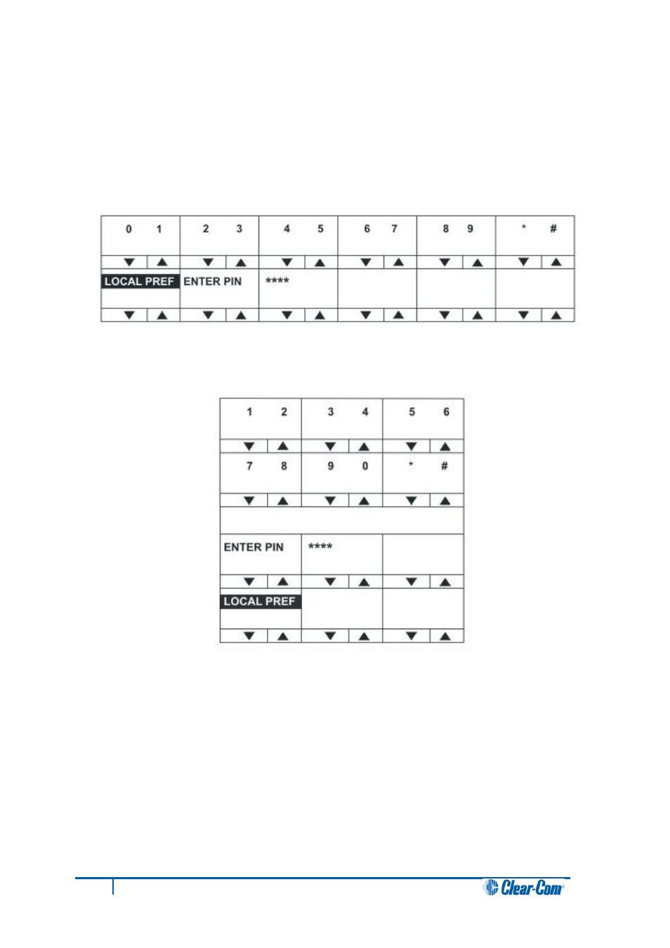 5 local pref (local preferences) menu, Local pref (local preferences) menu | Clear-Com V12PDDXY User Manual | Page 57 / 187