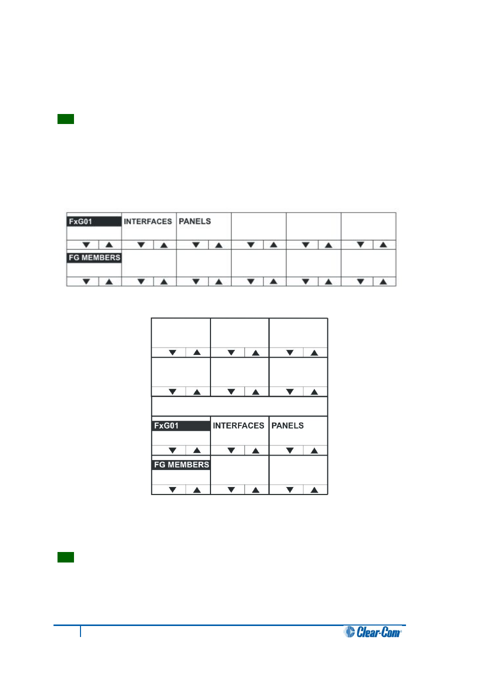 Fg members menu | Clear-Com V12PDDXY User Manual | Page 71 / 187