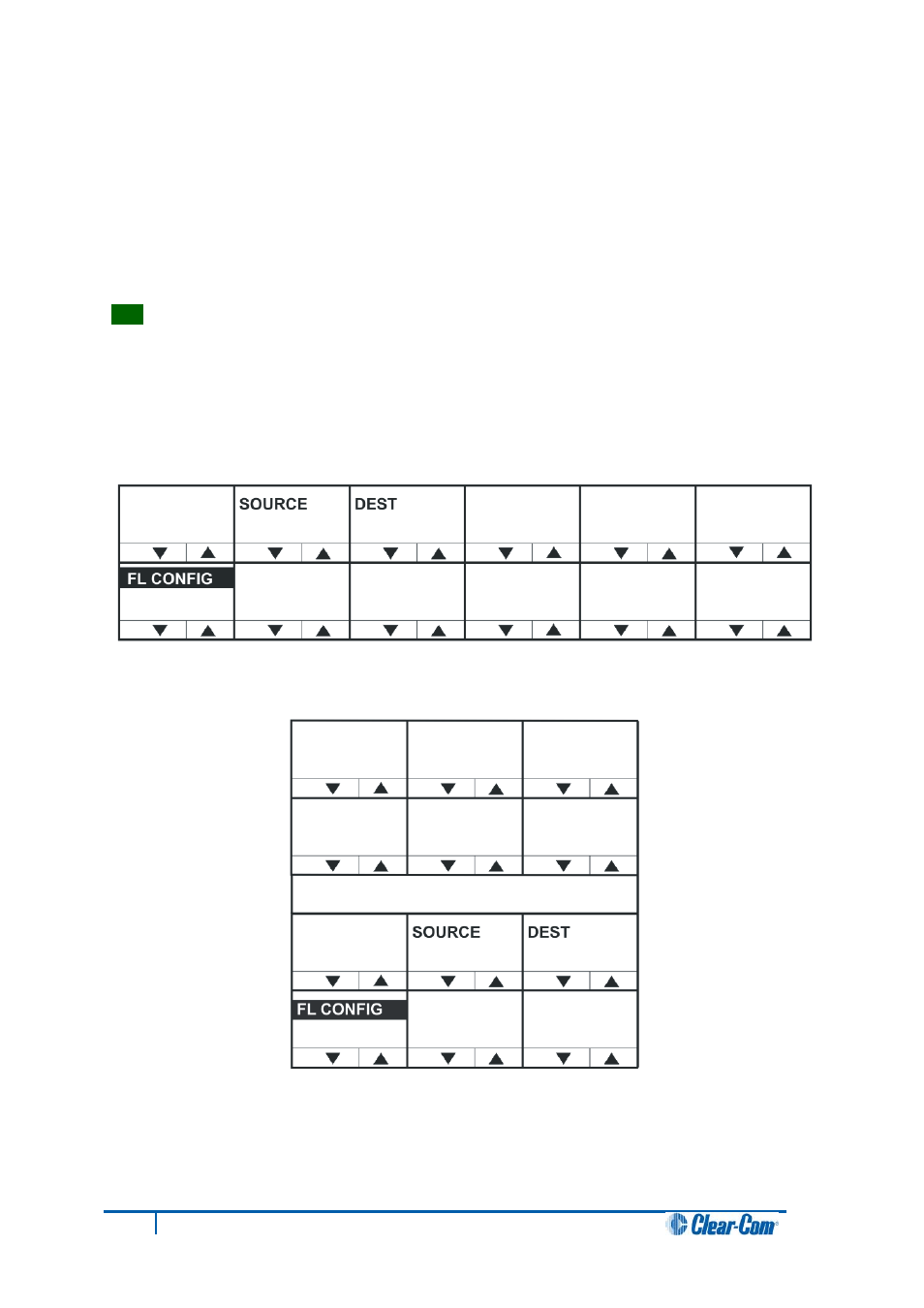 Attributes menu, 7 fl config (forced listen configuration) menu, Fl config (forced listen configuration) menu | Clear-Com V12PDDXY User Manual | Page 80 / 187