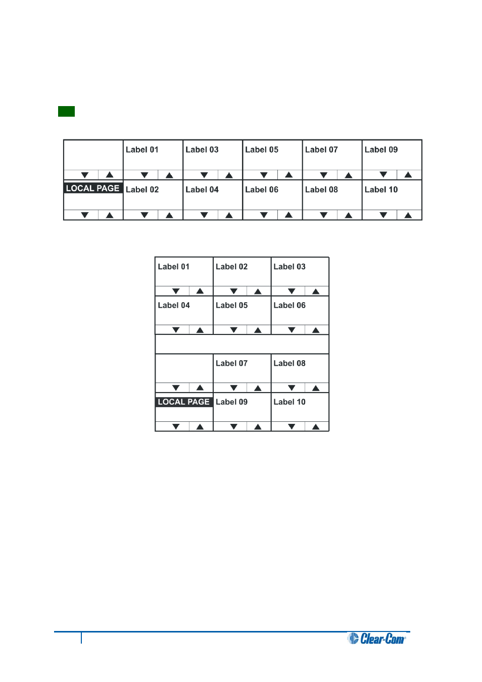 11 local page (local page override) menu | Clear-Com V12PDDXY User Manual | Page 99 / 187