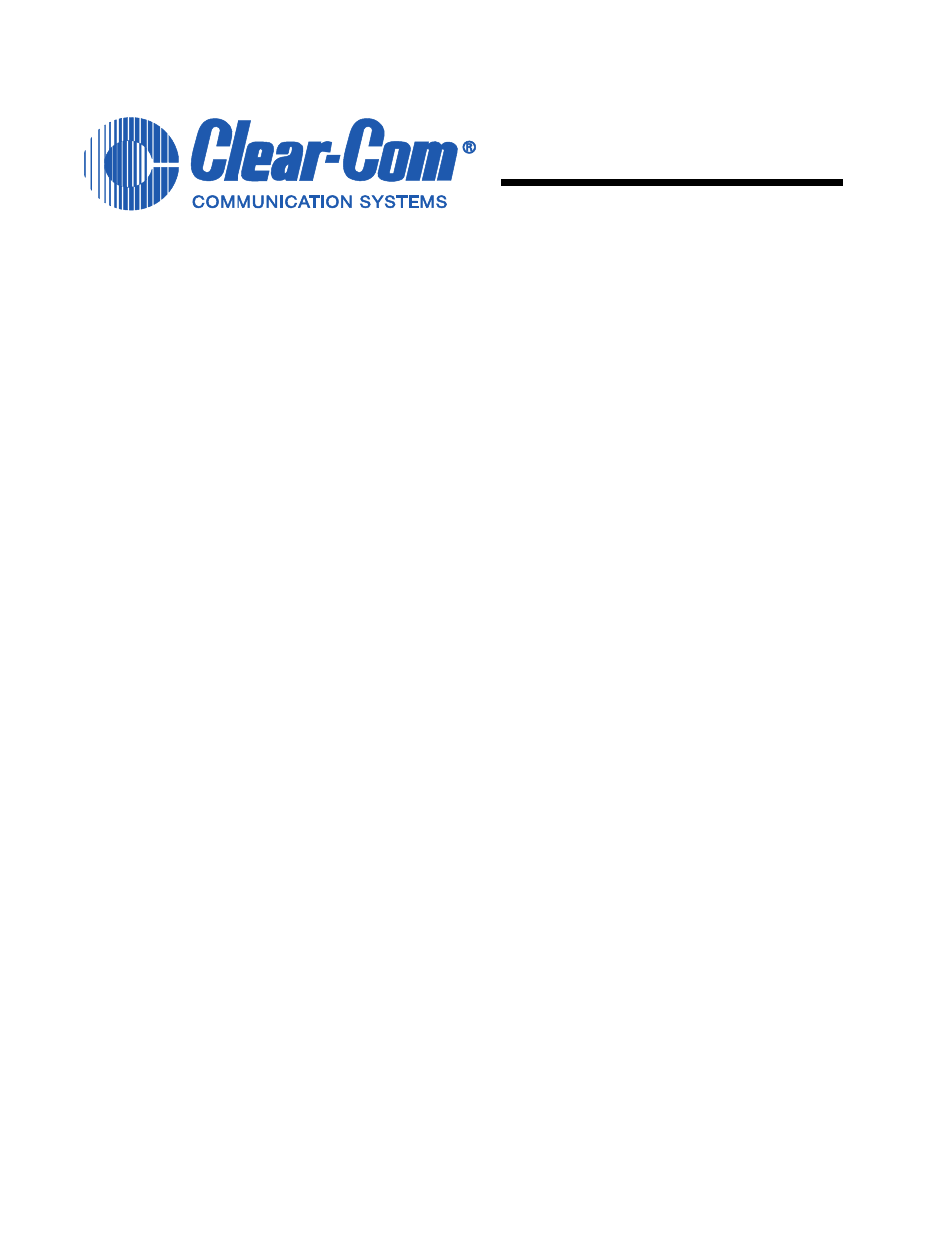 Clear-Com V24PDXY User Manual | 22 pages