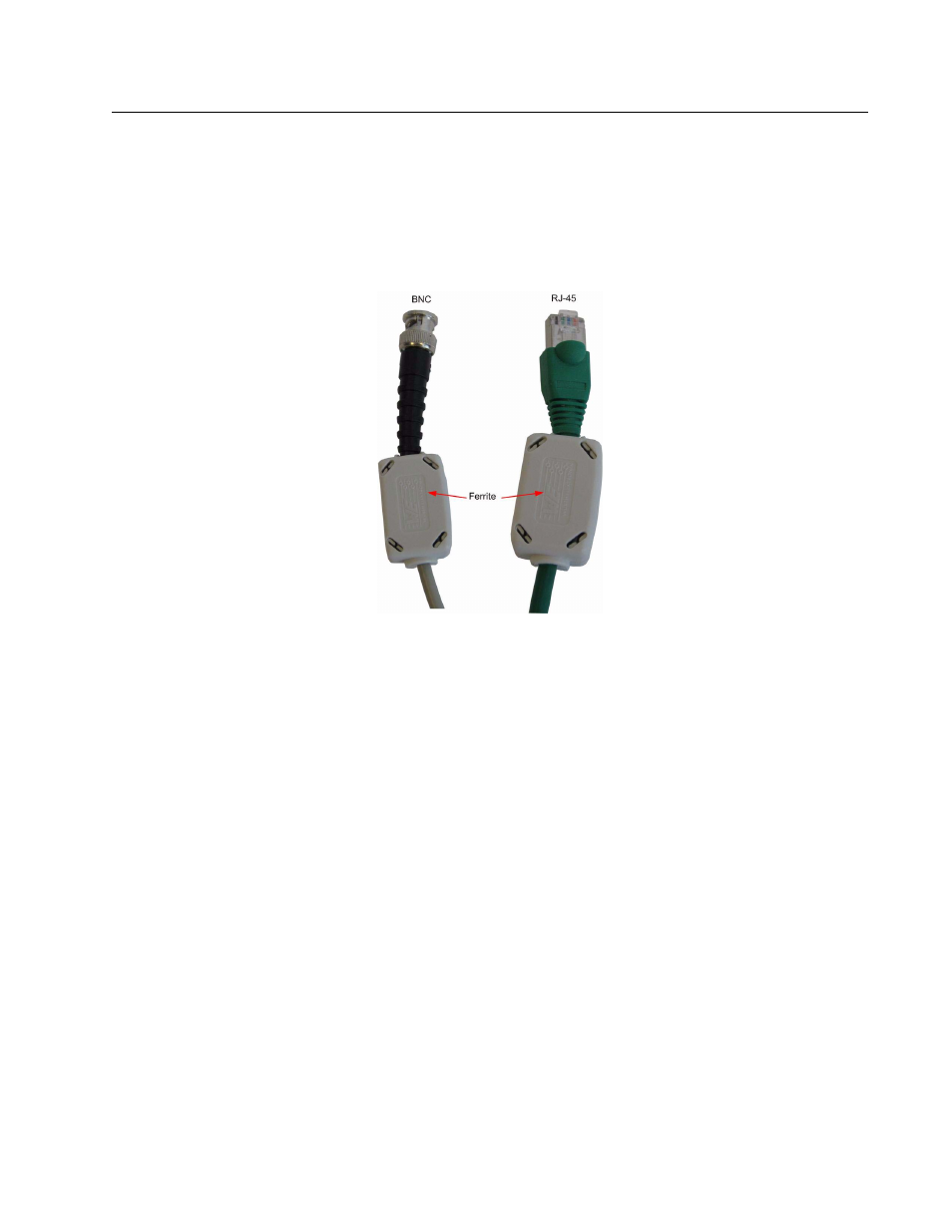 Step 9, Figure 14: ferrites fitted to bnc and rj-45 cables | Clear-Com V24PDXY User Manual | Page 11 / 22