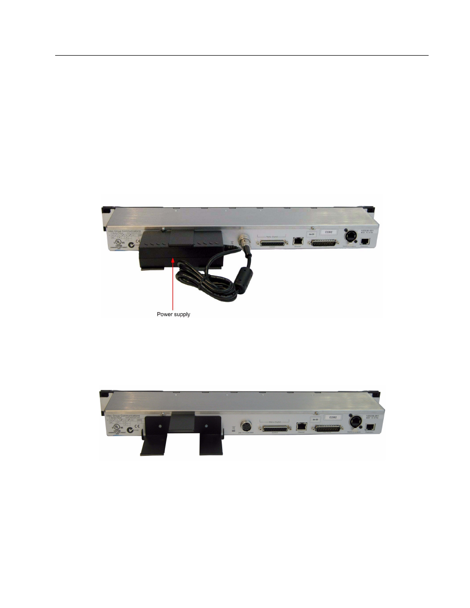 Fitting the aes-3 option card to rack mount panels, Step 1 | Clear-Com V24PDXY User Manual | Page 3 / 22